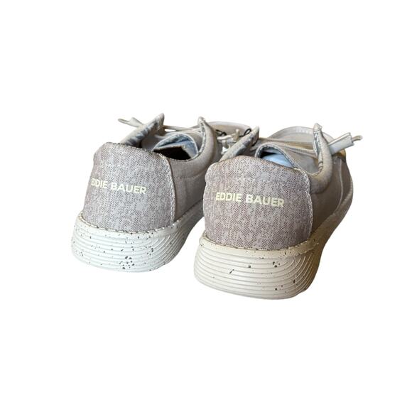 NWB Eddie Bauer Women’s Canvas Lace-Up Loafers Surray Tan Size 8 - Picture 2 of 7